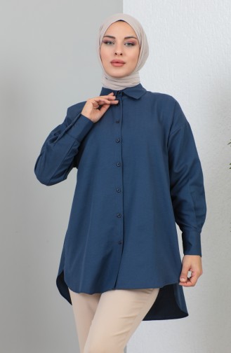 Buttoned Shirt 232340-03 Navy Blue 232340-03