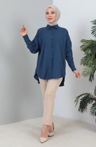 Buttoned Shirt 232340-03 Navy Blue 232340-03