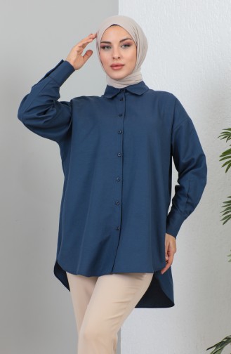 Buttoned Shirt 232340-03 Navy Blue 232340-03