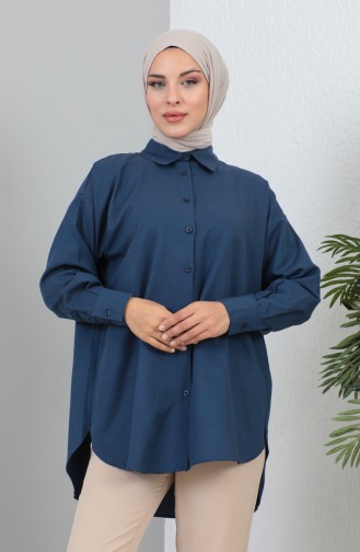 Buttoned Shirt 232340-03 Navy Blue 232340-03