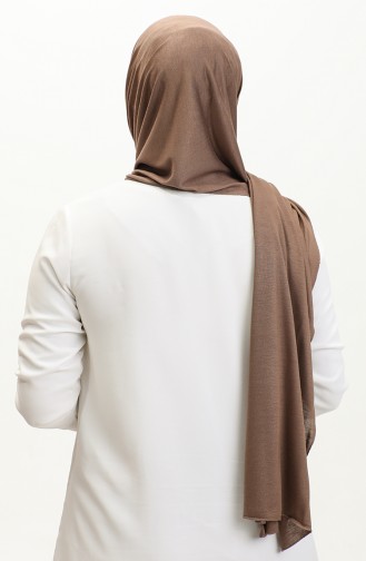 Plain Combed Cotton Shawl 90160-07 Brown 90160-07