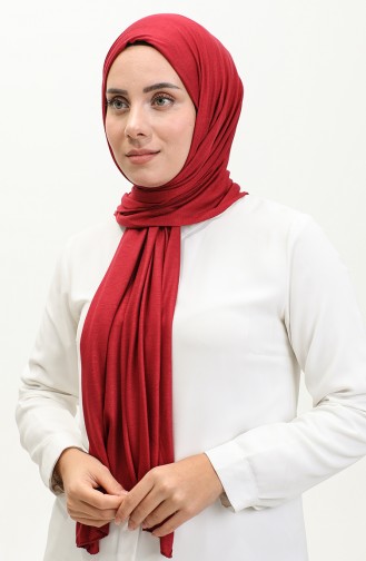 Plain Combed Cotton Shawl 90160-09 Cherry 90160-09