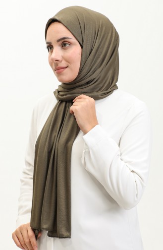 Plain Combed Cotton Shawl 90160-11 Khaki 90160-11