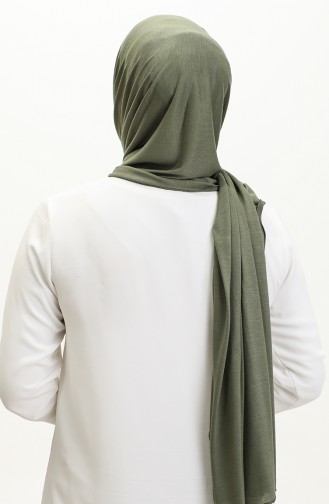 Châle Coton Peigné Uni 90160-14 Vert Kaki Clair 90160-14