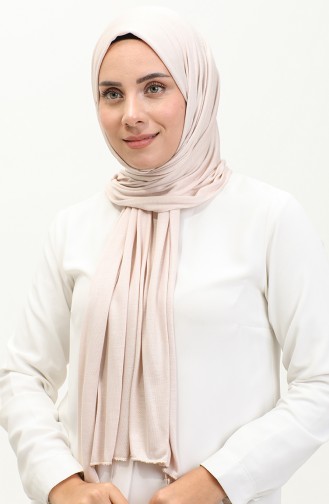 Châle Coton Peigné Uni 90160-15 Beige 90160-15