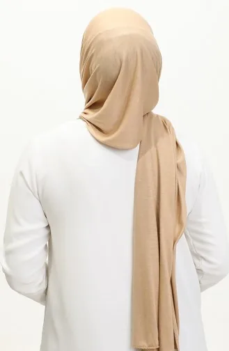 شال قطن ممشط 90160-17 بيج غامق 90160-17