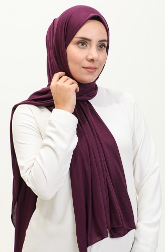 Plain Combed Cotton Shawl 90160-19 Purple 90160-19