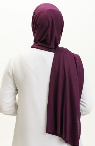 Plain Combed Cotton Shawl 90160-19 Purple 90160-19