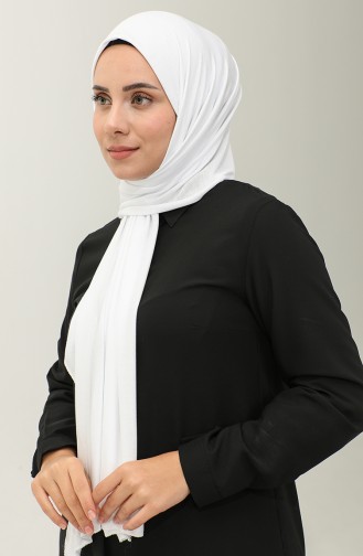 Plain Combed Cotton Shawl 90160-20 white 90160-20