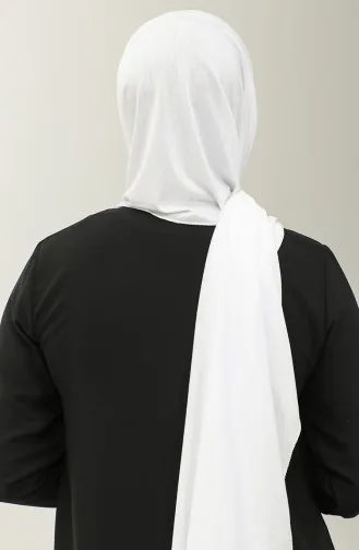 Plain Combed Cotton Shawl 90160-20 white 90160-20
