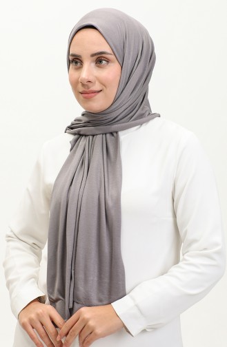 Plain Combed Cotton Shawl 90160-21 Smoke Gray 90160-21