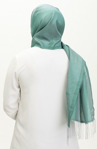 Tassel Taffeta Shawl 1267-09 Mint Green 1267-09