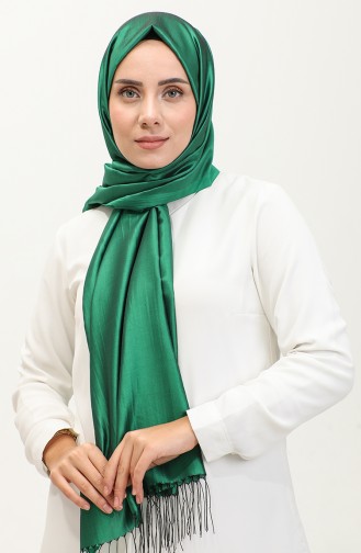 Tassel Taffeta Shawl 1267-12 Green 1267-12