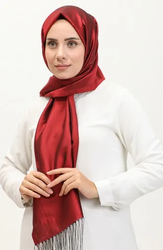 Taftschal Mit Quasten 1267-14 Rot 1267-14