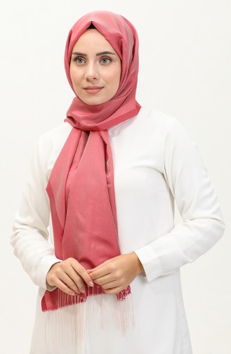 Tasseled Taffeta Shawl 1267-18 Dusty Rose 1267-18