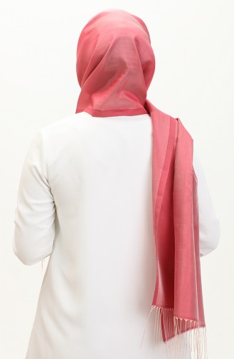 Tasseled Taffeta Shawl 1267-18 Dusty Rose 1267-18