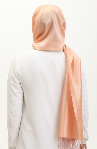 Tasseled Taffeta Shawl 1267-19 Salmon 1267-19