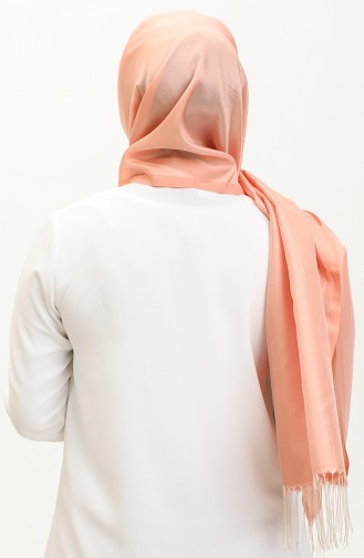 Tasseled Taffeta Shawl 1267-20 Yavruağzı Cream 1267-20