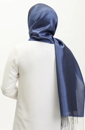 Taffeta Sjaal Met Kwastjes 1267-38 Dark Saks 1267-38