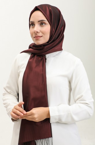 Tassel Taffeta Shawl 1267-39 Cherry 1267-39