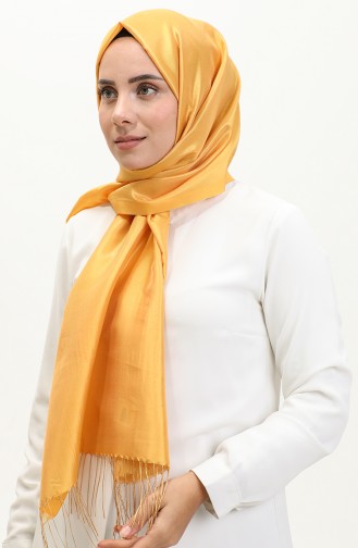 Tasseled Taffeta Shawl 1267-58 Dark Gold 1267-58