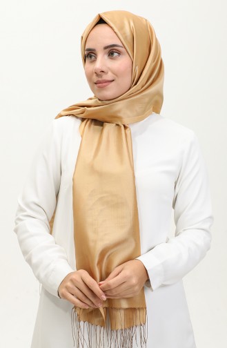 Tasseled Taffeta Shawl 1267-60 Mustard 1267-60