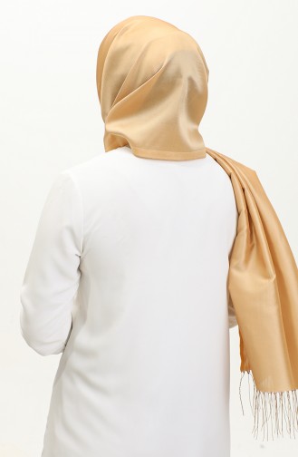 Tasseled Taffeta Shawl 1267-60 Mustard 1267-60