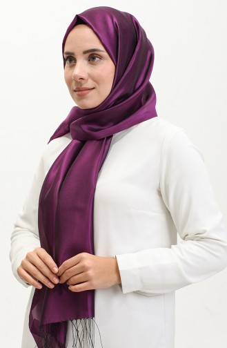 Tasseled Taffeta Shawl 1267-64 Purple 1267-64