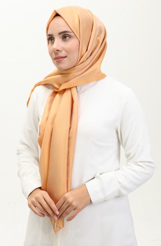 Tassel Taffeta Shawl 1267-72 Melon Cream 1267-72