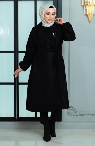 Brosche Detaillierter Stash Coat Schwarz 19171 15003
