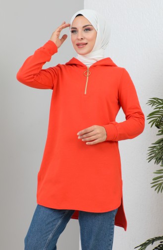 Sweatshirt Met Capuchon 1990-02 Oranje 1990-02