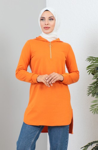 Sweat A Capuche 1990-04 Orange 1990-04