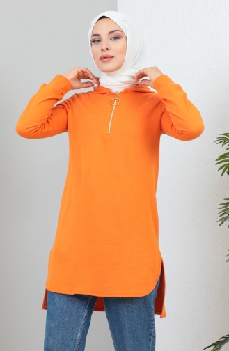 Sweat A Capuche 1990-04 Orange 1990-04