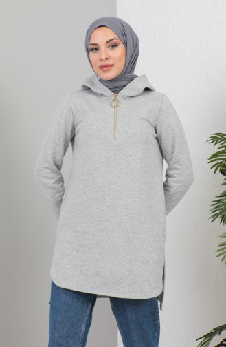 Sweatshirt Met Capuchon 1990A-01 Grijs 1990A-01