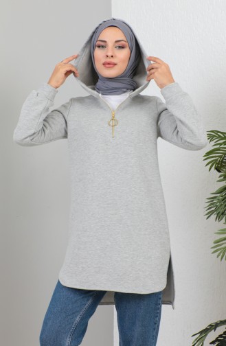 Sweatshirt Met Capuchon 1990A-01 Grijs 1990A-01