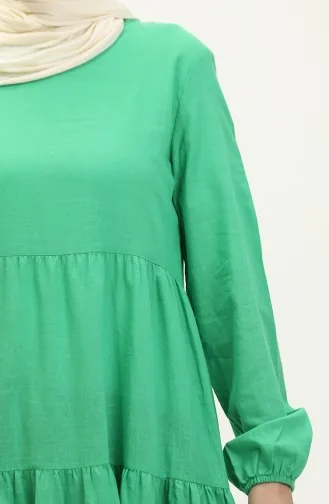 Robe Lin Coton 1896-02 Vert 1896-02