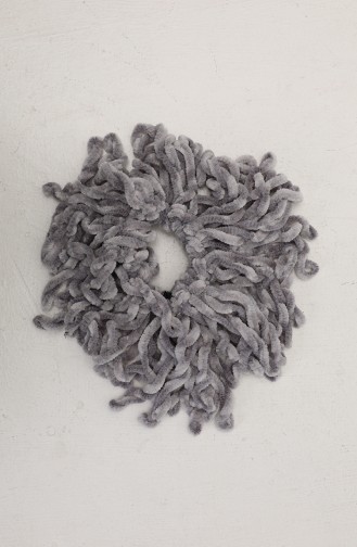 Boucle Chignon Velours PRS2-10 Gris 2-10