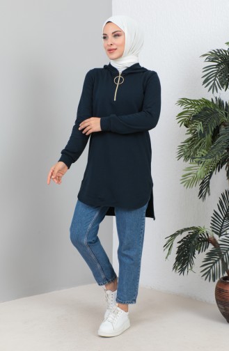 Hooded Tunic 1991-01 Navy Blue 1991-01