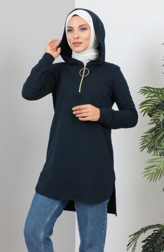 Hooded Tunic 1991-01 Navy Blue 1991-01