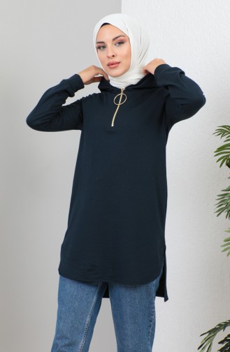 Hooded Tunic 1991-01 Navy Blue 1991-01