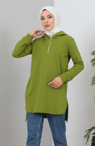 Hooded Tunic 1991-02 Oil Green 1991-02