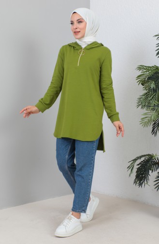 Hooded Tunic 1991-02 Oil Green 1991-02