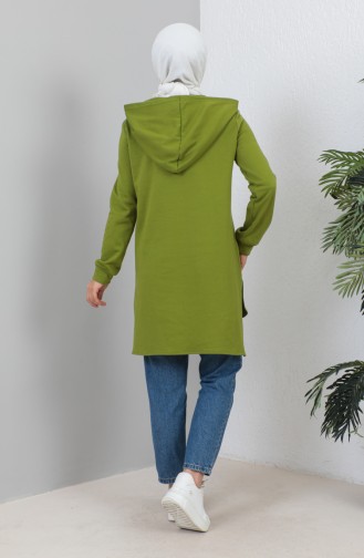 Hooded Tunic 1991-02 Oil Green 1991-02