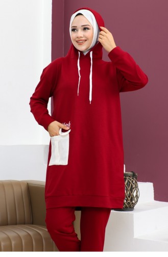 Costume De Sport Avec Poches Rouge Claret 2066MG.BRD