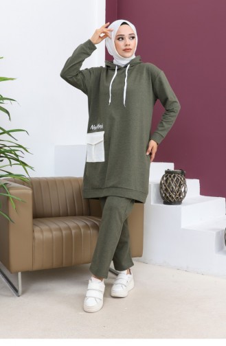 Taschen-Sportanzug Khaki 2066MG.HAK