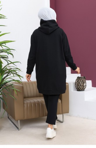 Costume De Sport à Poches Noir 2066MG.SYH