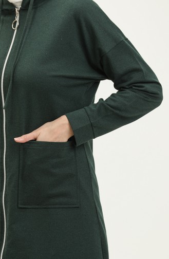 Two Thread Zippered Tracksuit Set 03055-02 Nephti Green 03055-02