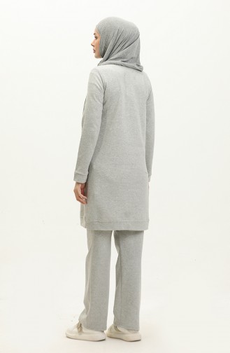 Two Thread Stone Tracksuit Set 3048-03 Gray 3048-03