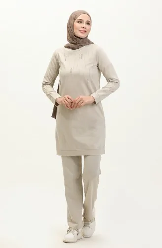 Ensemble Survêtement Deux Fils Pierre 3048-10 Beige 3048-10