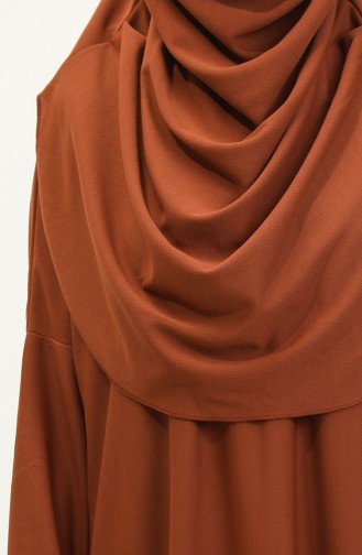 Praktische Gebedsjurk Uit één Stuk Met Hoofddoek 0999-10 Tan 0999-10